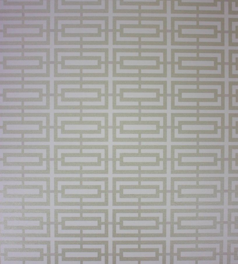 Kikko Trellis Vinyl Wallpaper - Silver
