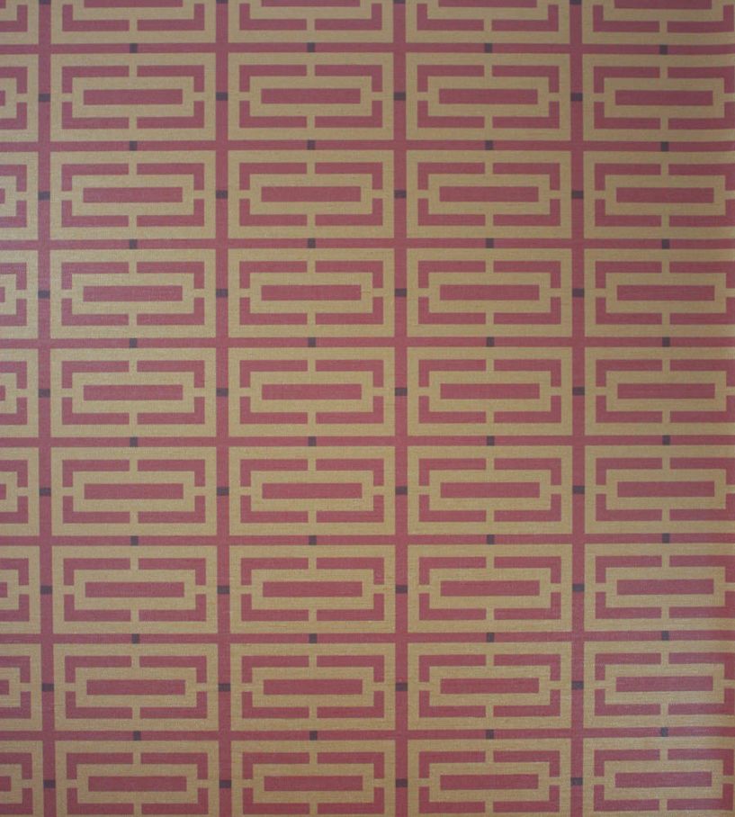 Kikko Trellis Vinyl Wallpaper - Red