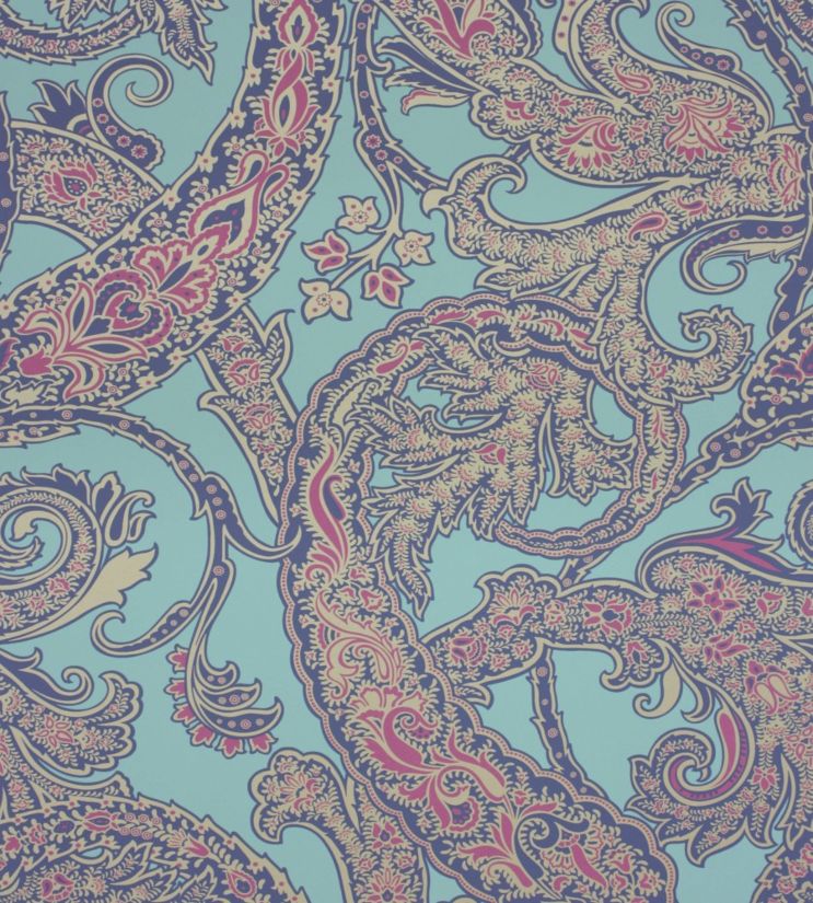Patara Wallpaper - Teal 