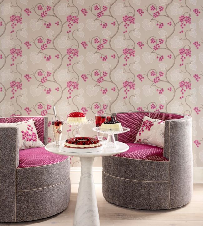 Shiraz Room Wallpaper - Pink