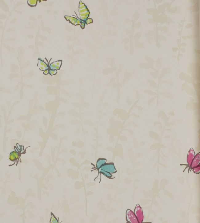 Butterfly Meadow Wallpaper - Cream