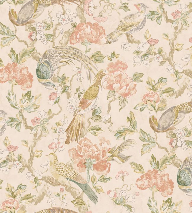 Aviary Wallpaper - Pink