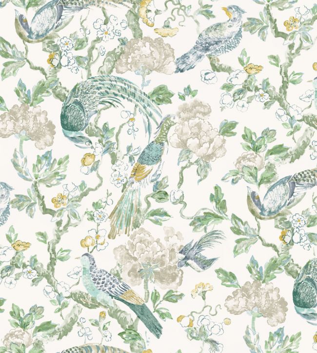 Aviary Wallpaper - Green