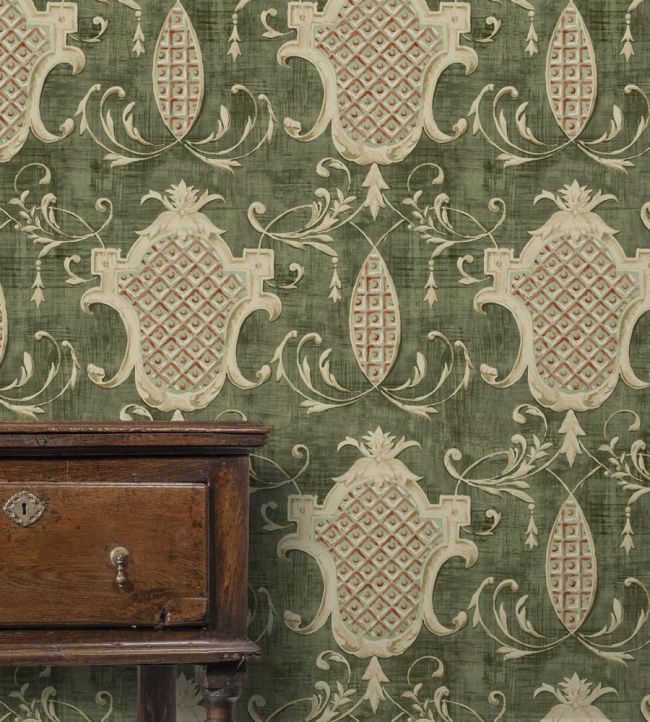Marmorino Room Wallpaper - Green