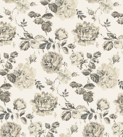 Roses Glacees Wallpaper - Gray 