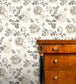 Roses Glacees Room Wallpaper - Gray